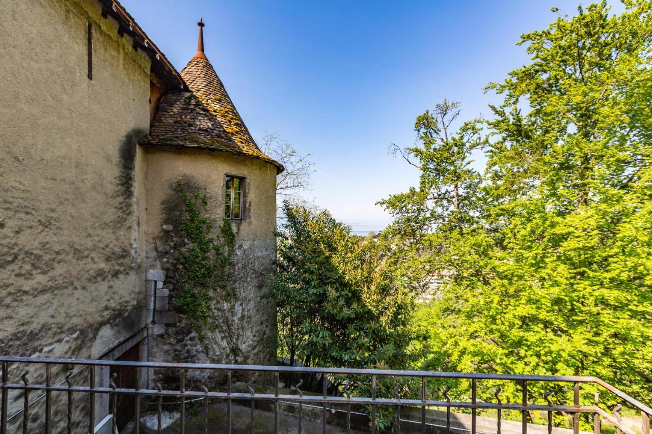 A Castle Spirit Apartment In Chateau Du Chatelard Clarens Kültér fotó